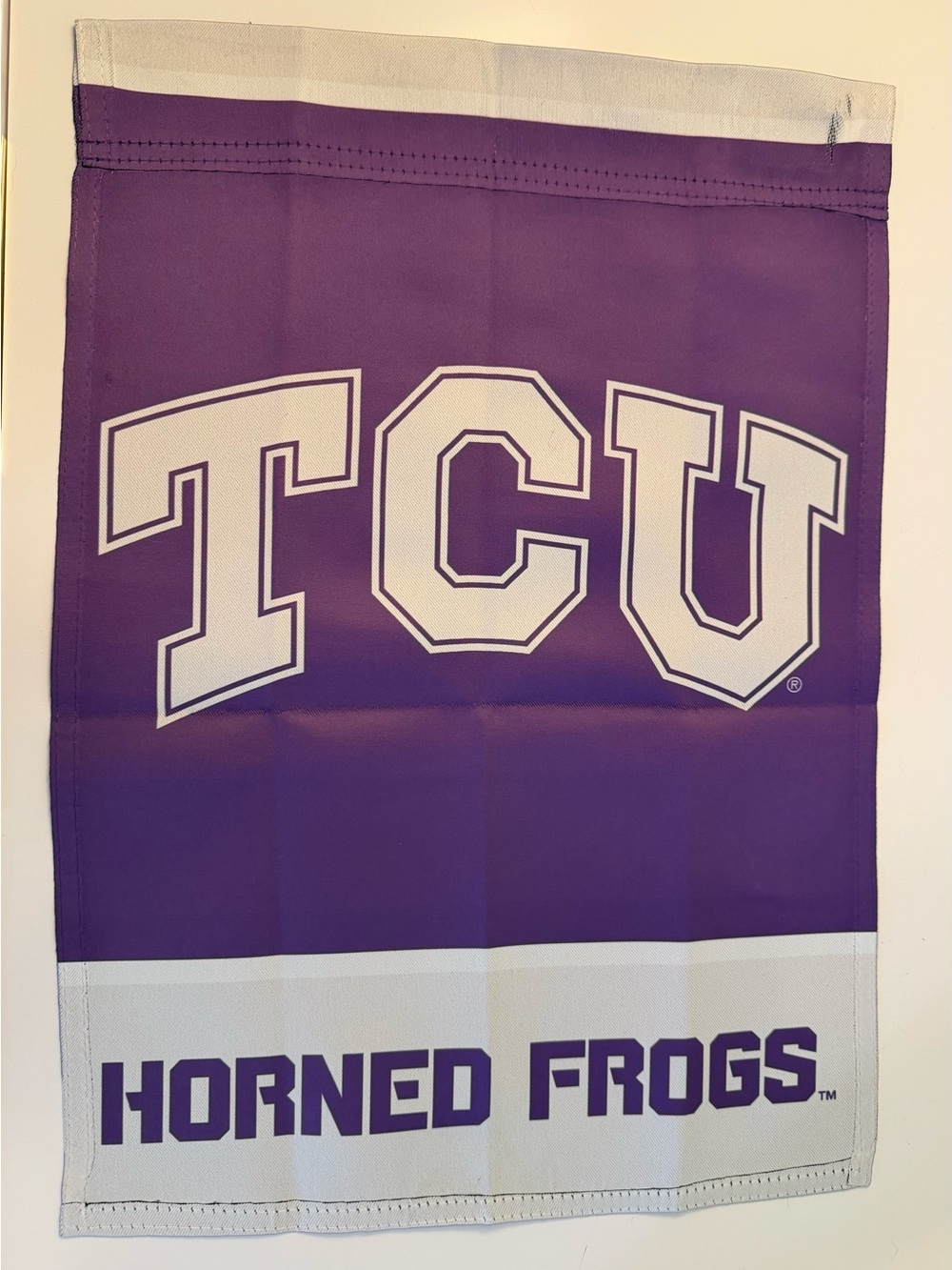 TCU Horned Frogs Purple Garden Flag